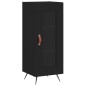 Credenza Nero 34,5x34x90 cm in Legno Multistrato Credenza Nero 34,5x34x90 cm in Legno Multistrato