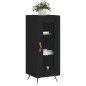 Credenza Nero 34,5x34x90 cm in Legno Multistrato Credenza Nero 34,5x34x90 cm in Legno Multistrato