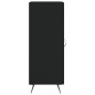 Credenza Nero 34,5x34x90 cm in Legno Multistrato Credenza Nero 34,5x34x90 cm in Legno Multistrato