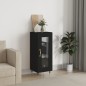 Credenza Nero 34,5x34x90 cm in Legno Multistrato Credenza Nero 34,5x34x90 cm in Legno Multistrato