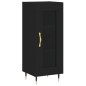 Credenza Nero 34,5x34x90 cm in Legno Multistrato Credenza Nero 34,5x34x90 cm in Legno Multistrato