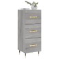 Credenza Grigio Sonoma 34,5x34x90 cm in Legno Multistrato Credenza Grigio Sonoma 34,5x34x90 cm in Legno Multistrato