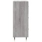 Credenza Grigio Sonoma 34,5x34x90 cm in Legno Multistrato Credenza Grigio Sonoma 34,5x34x90 cm in Legno Multistrato