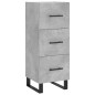 Credenza Grigio Cemento 34,5x34x90 cm in Legno Multistrato Credenza Grigio Cemento 34,5x34x90 cm in Legno Multistrato