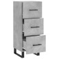 Credenza Grigio Cemento 34,5x34x90 cm in Legno Multistrato Credenza Grigio Cemento 34,5x34x90 cm in Legno Multistrato