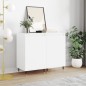 Credenze 2 pz Bianche 40x35x70 cm in Legno Multistrato Credenze 2 pz Bianche 40x35x70 cm in Legno Multistrato