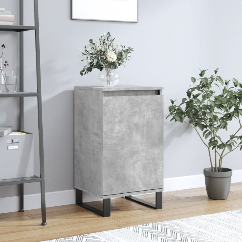 Credenza Grigio Cemento 40x35x70 cm in Legno Multistrato Credenza Grigio Cemento 40x35x70 cm in Legno Multistrato