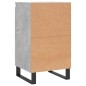 Credenza Grigio Cemento 40x35x70 cm in Legno Multistrato Credenza Grigio Cemento 40x35x70 cm in Legno Multistrato