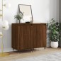 Credenze 2 pz Rovere Marrone 40x35x70 cm in Legno Multistrato Credenze 2 pz Rovere Marrone 40x35x70 cm in Legno Multistrato
