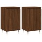 Credenze 2 pz Rovere Marrone 40x35x70 cm in Legno Multistrato Credenze 2 pz Rovere Marrone 40x35x70 cm in Legno Multistrato