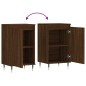 Credenze 2 pz Rovere Marrone 40x35x70 cm in Legno Multistrato Credenze 2 pz Rovere Marrone 40x35x70 cm in Legno Multistrato