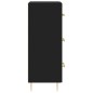 Credenza Nero 34,5x34x90 cm in Legno Multistrato Credenza Nero 34,5x34x90 cm in Legno Multistrato