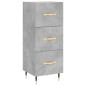 Credenza Grigio Cemento 34,5x34x90 cm in Legno Multistrato Credenza Grigio Cemento 34,5x34x90 cm in Legno Multistrato