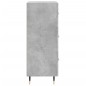 Credenza Grigio Cemento 34,5x34x90 cm in Legno Multistrato Credenza Grigio Cemento 34,5x34x90 cm in Legno Multistrato
