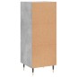 Credenza Grigio Cemento 34,5x34x90 cm in Legno Multistrato Credenza Grigio Cemento 34,5x34x90 cm in Legno Multistrato