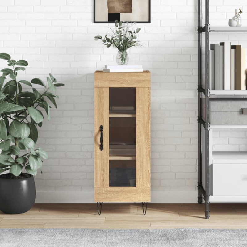 vidaXL Credenza Rovere Sonoma 34,5x34x90 cm in Legno Multistrato vidaXL Credenza Rovere Sonoma 34,5x34x90 cm in Legno Multistrato