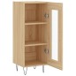 vidaXL Credenza Rovere Sonoma 34,5x34x90 cm in Legno Multistrato vidaXL Credenza Rovere Sonoma 34,5x34x90 cm in Legno Multistrato