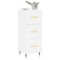 Credenza Bianca 34,5x34x90 cm in Legno Multistrato Credenza Bianca 34,5x34x90 cm in Legno Multistrato