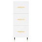 Credenza Bianca 34,5x34x90 cm in Legno Multistrato Credenza Bianca 34,5x34x90 cm in Legno Multistrato