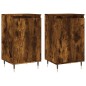 Credenze 2 pz Rovere Fumo 40x35x70 cm in Legno Multistrato Credenze 2 pz Rovere Fumo 40x35x70 cm in Legno Multistrato