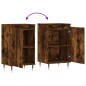 Credenze 2 pz Rovere Fumo 40x35x70 cm in Legno Multistrato Credenze 2 pz Rovere Fumo 40x35x70 cm in Legno Multistrato