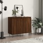 Credenze 2 pz Rovere Marrone 40x35x70 cm in Legno Multistrato Credenze 2 pz Rovere Marrone 40x35x70 cm in Legno Multistrato