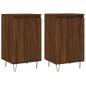Credenze 2 pz Rovere Marrone 40x35x70 cm in Legno Multistrato Credenze 2 pz Rovere Marrone 40x35x70 cm in Legno Multistrato