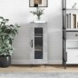 Credenza Grigio Cemento 34,5x34x90 cm in Legno Multistrato Credenza Grigio Cemento 34,5x34x90 cm in Legno Multistrato