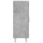 Credenza Grigio Cemento 34,5x34x90 cm in Legno Multistrato Credenza Grigio Cemento 34,5x34x90 cm in Legno Multistrato