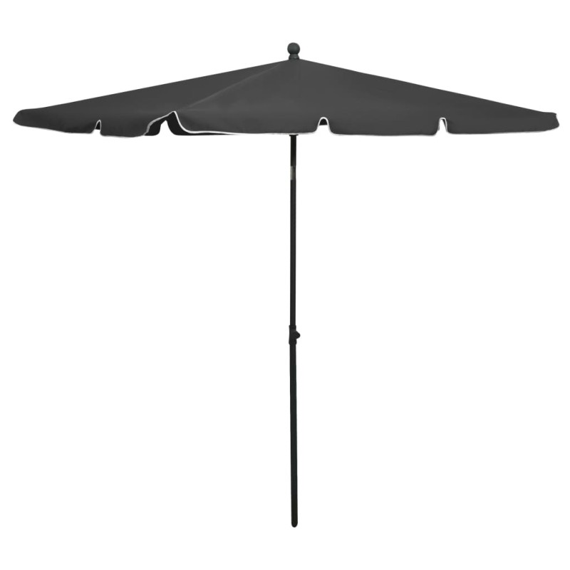 Ombrellone da Giardino con Palo 210x140 cm Antracite Ombrellone da Giardino con Palo 210x140 cm Antracite