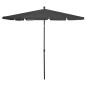 Ombrellone da Giardino con Palo 210x140 cm Antracite Ombrellone da Giardino con Palo 210x140 cm Antracite