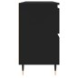 vidaXL Mobile da Bagno Nero 80x33x60 cm in Legno Multistrato vidaXL Mobile da Bagno Nero 80x33x60 cm in Legno Multistrato