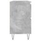 Armadietto da Bagno Grigio Cemento 80x33x60cm Legno Multistrato Armadietto da Bagno Grigio Cemento 80x33x60cm Legno Multistrato