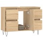Mobile da Bagno Rovere Sonoma 80x33x60 cm in Legno Multistrato Mobile da Bagno Rovere Sonoma 80x33x60 cm in Legno Multistrato