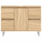 Mobile da Bagno Rovere Sonoma 80x33x60 cm in Legno Multistrato Mobile da Bagno Rovere Sonoma 80x33x60 cm in Legno Multistrato