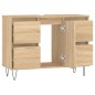 Mobile da Bagno Rovere Sonoma 80x33x60 cm in Legno Multistrato Mobile da Bagno Rovere Sonoma 80x33x60 cm in Legno Multistrato