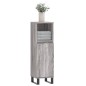 vidaXL Armadietto Bagno Grigio Sonoma 30x30x100cm in Legno Multistrato vidaXL Armadietto Bagno Grigio Sonoma 30x30x100cm in Legno Multistrato