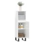 vidaXL Armadietto Bagno Bianco Lucido 30x30x100cm in Legno Multistrato vidaXL Armadietto Bagno Bianco Lucido 30x30x100cm in Legno Multistrato