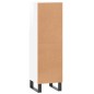 vidaXL Armadietto Bagno Bianco Lucido 30x30x100cm in Legno Multistrato vidaXL Armadietto Bagno Bianco Lucido 30x30x100cm in Legno Multistrato
