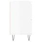 Armadietto Bagno Bianco Lucido 80x33x60cm in Legno Multistrato Armadietto Bagno Bianco Lucido 80x33x60cm in Legno Multistrato