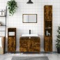 Armadietto Bagno Rovere Fumo 80x33x60 cm in Legno Multistrato Armadietto Bagno Rovere Fumo 80x33x60 cm in Legno Multistrato
