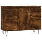 Armadietto Bagno Rovere Fumo 80x33x60 cm in Legno Multistrato Armadietto Bagno Rovere Fumo 80x33x60 cm in Legno Multistrato