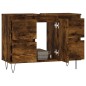 Armadietto Bagno Rovere Fumo 80x33x60 cm in Legno Multistrato Armadietto Bagno Rovere Fumo 80x33x60 cm in Legno Multistrato