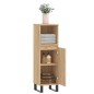 Armadietto da Bagno Rovere Sonoma 30x30x100cm Legno Multistrato Armadietto da Bagno Rovere Sonoma 30x30x100cm Legno Multistrato