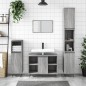 Mobile da Bagno Grigio Sonoma 80x33x60 cm in Legno Multistrato Mobile da Bagno Grigio Sonoma 80x33x60 cm in Legno Multistrato
