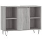 Mobile da Bagno Grigio Sonoma 80x33x60 cm in Legno Multistrato Mobile da Bagno Grigio Sonoma 80x33x60 cm in Legno Multistrato