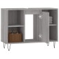 Mobile da Bagno Grigio Sonoma 80x33x60 cm in Legno Multistrato Mobile da Bagno Grigio Sonoma 80x33x60 cm in Legno Multistrato