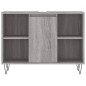 Mobile da Bagno Grigio Sonoma 80x33x60 cm in Legno Multistrato Mobile da Bagno Grigio Sonoma 80x33x60 cm in Legno Multistrato