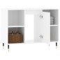 Armadietto Bagno Bianco Lucido 80x33x60cm in Legno Multistrato Armadietto Bagno Bianco Lucido 80x33x60cm in Legno Multistrato