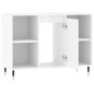 Armadietto Bagno Bianco Lucido 80x33x60cm in Legno Multistrato Armadietto Bagno Bianco Lucido 80x33x60cm in Legno Multistrato